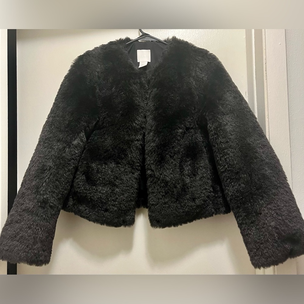 Black Faux Fur Jacket